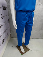 Load image into Gallery viewer, AZURE BLUE (MEN)- FITPRO MANDARIN / CHINESE COLLAR SCRUB SUIT