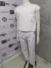 Load image into Gallery viewer, PURE WHITE - FITPRO MANDARIN / CHINESE COLLAR SCRUB SUIT
